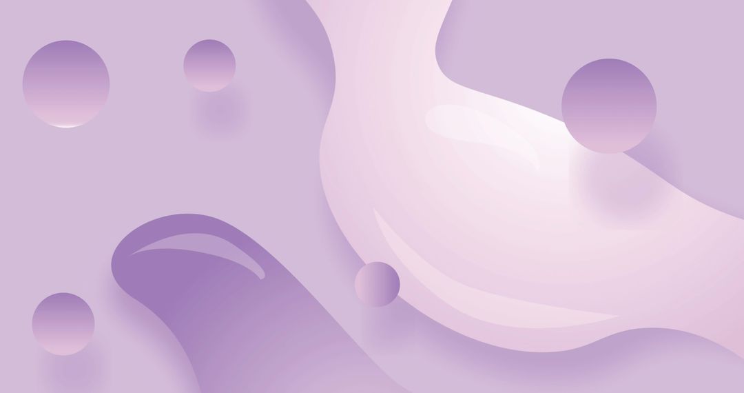 Abstract Pastel Purple Background with Fluid Shapes