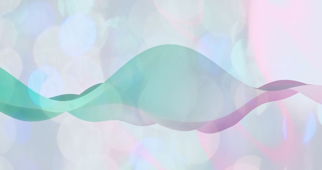 Colorful Abstract Waves with Bokeh Background