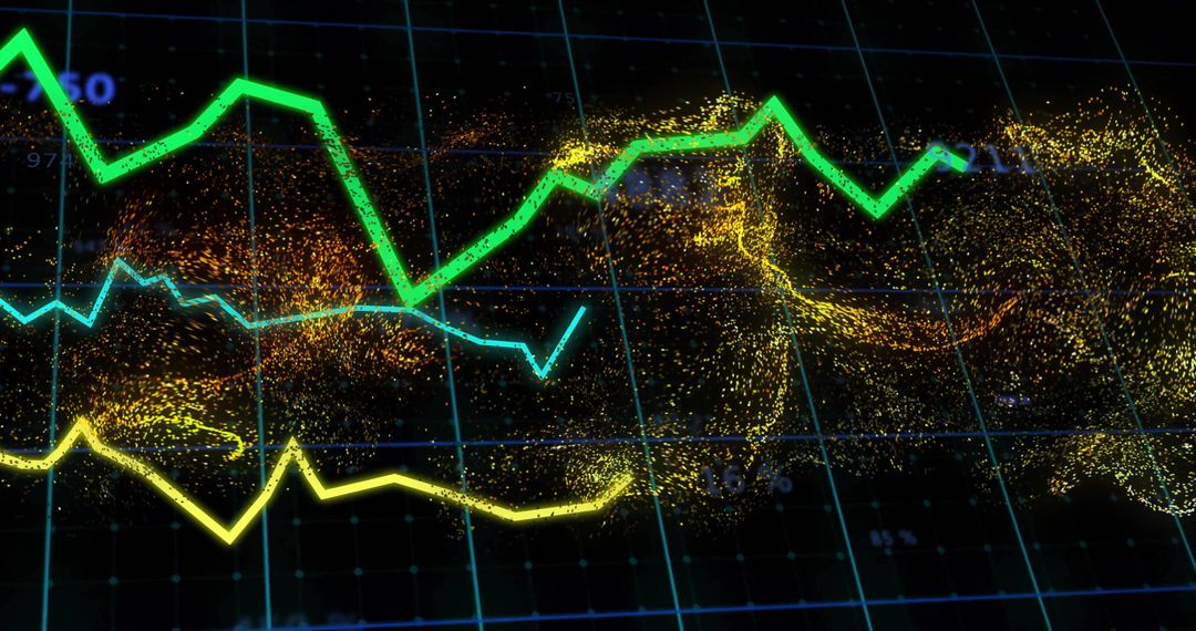 Futuristic Financial Data Analytics with Particle Visualization