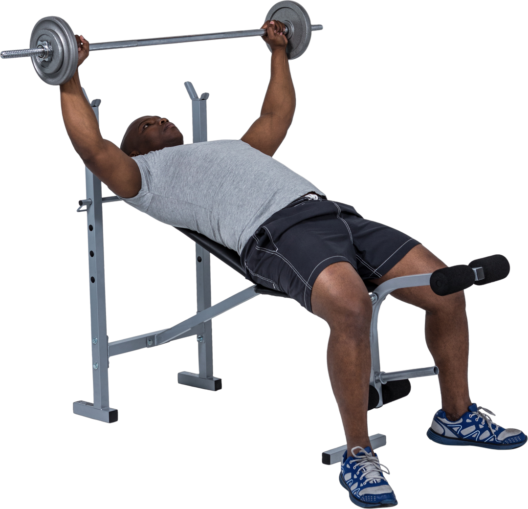 Man Exercising with Barbell on Transparent Background - Download Free Stock Images Pikwizard.com