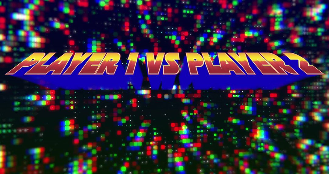 Retro Gaming Challenger Theme with Neon Pixel Art