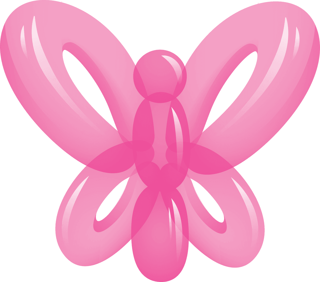 Transparent Balloon Butterfly Vector for Parties and Celebrations