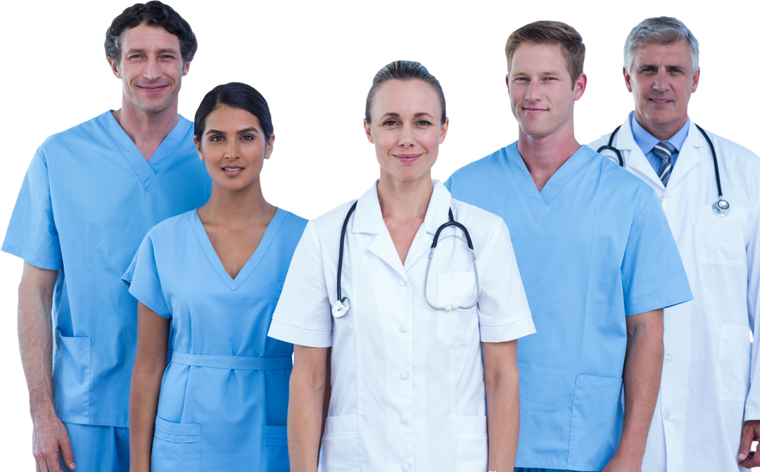 Transparent Group of Confident Doctors and Surgeons Posing Together - Download Free Stock Images Pikwizard.com