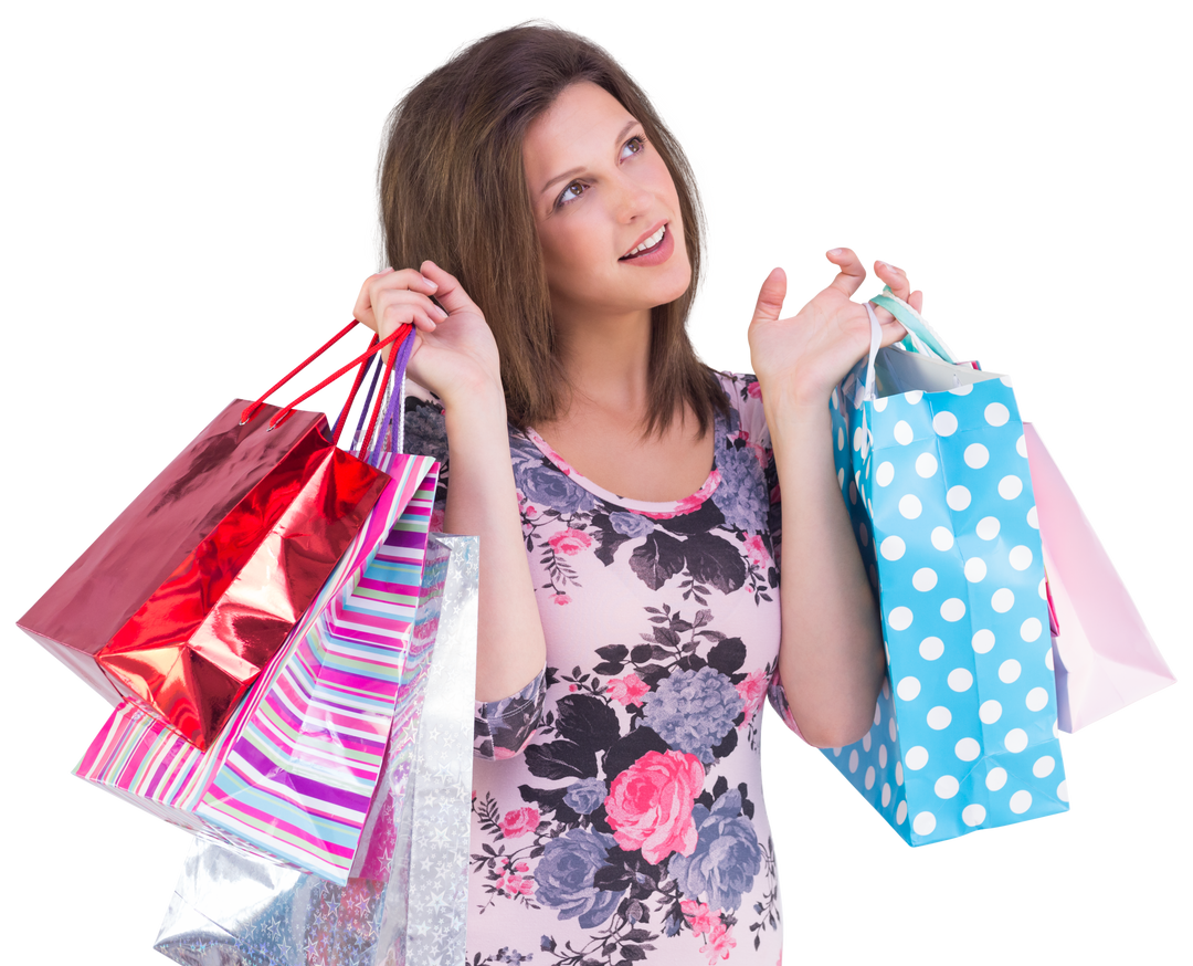 Transparent Background Woman Holding Colorful Shopping Bags - Download Free Stock Images Pikwizard.com