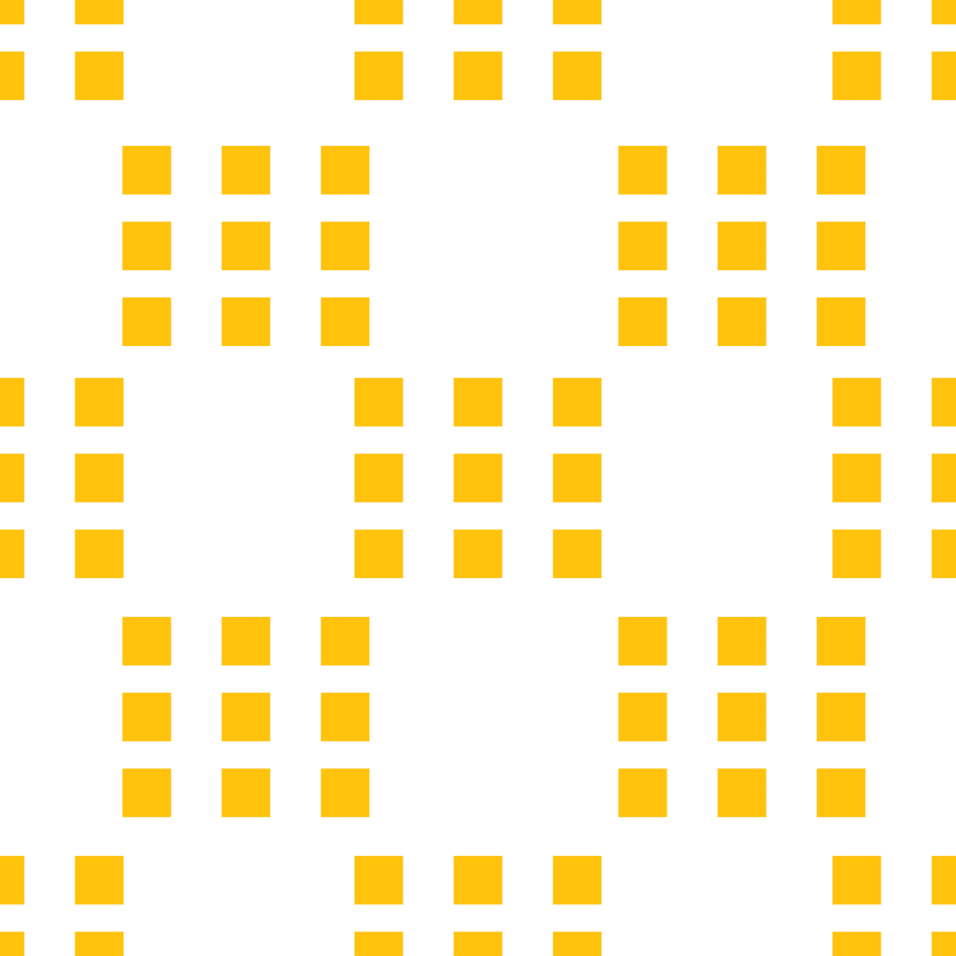 Digital Yellow Geometric Pattern on Transparent Background