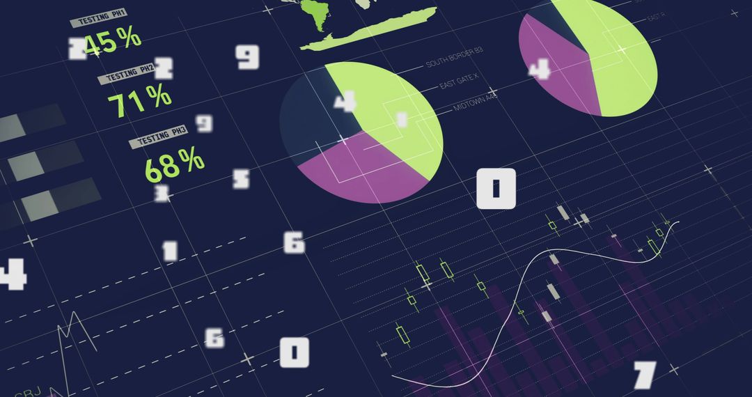 Digital data processing and statistics visualization
