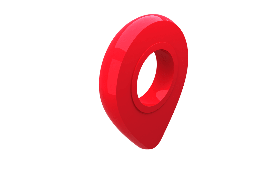 Transparent Red Matte Navigation Pointer Close-Up - Download Free Stock Images Pikwizard.com