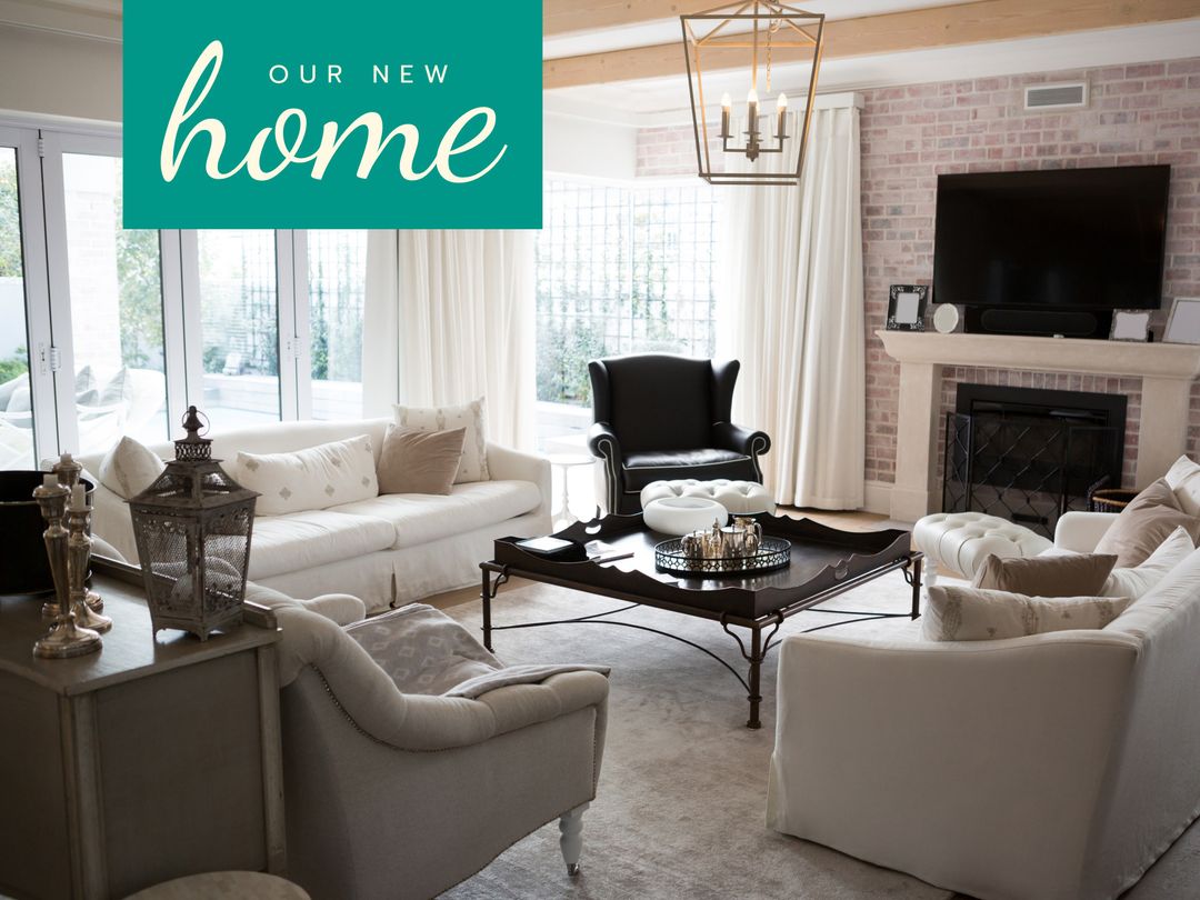 Elegant Living Room Interior Design with Modern Furniture Set - Download Free Stock Templates Pikwizard.com