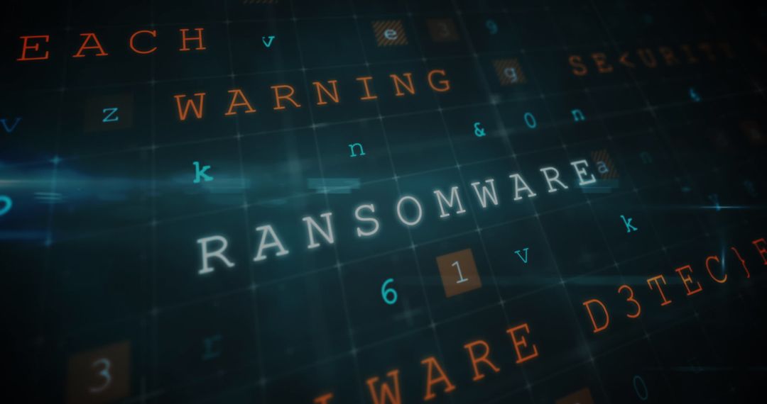 Digital Interface Highlighting Cybersecurity Threats