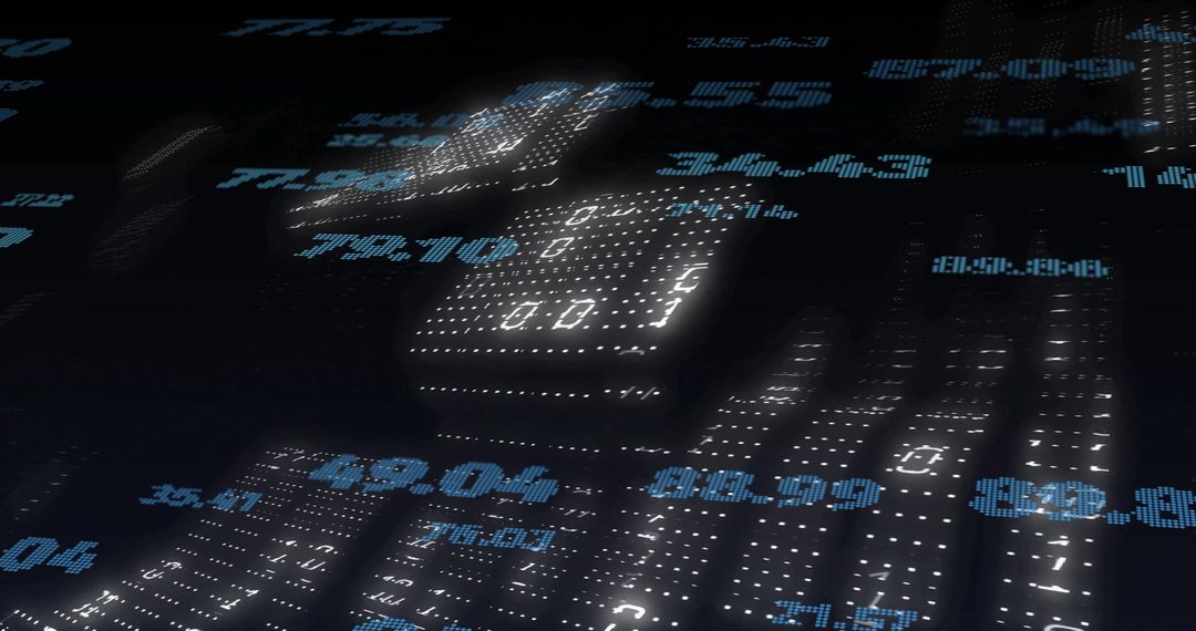 Digital Data Stream with Binary Code and Numerical Patterns - Free Images, Stock Photos and Pictures on Pikwizard.com