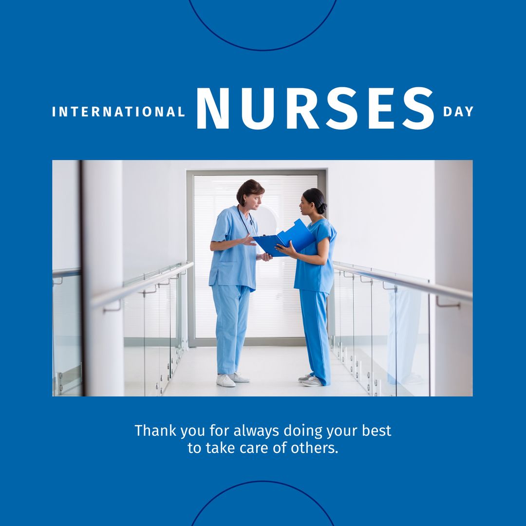 International Nurses Day Appreciation with Diverse Healthcare Professionals