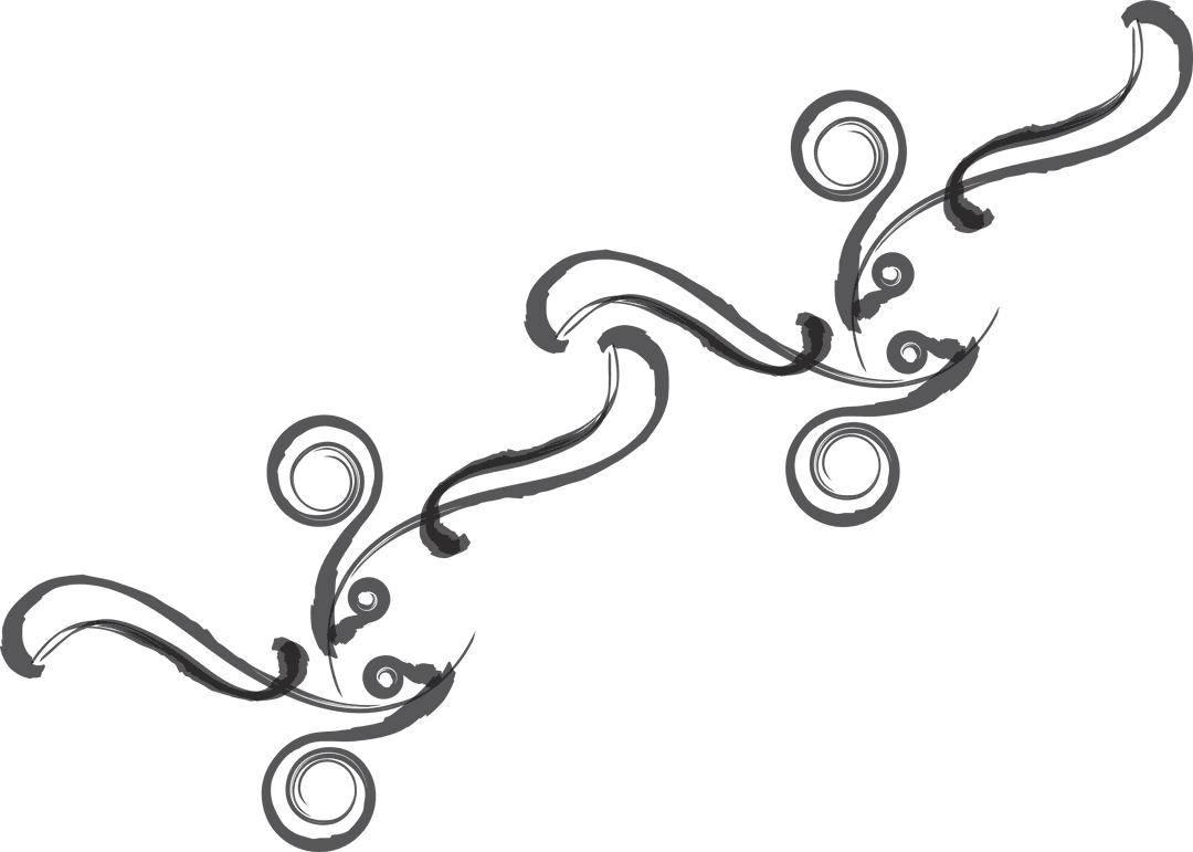 Elegant Abstract Design on Transparent Background