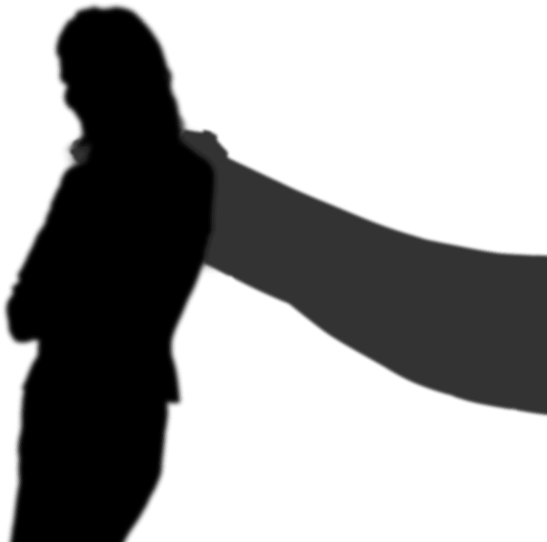 Silhouette of Businesswoman on Transparent Background for Office Themes