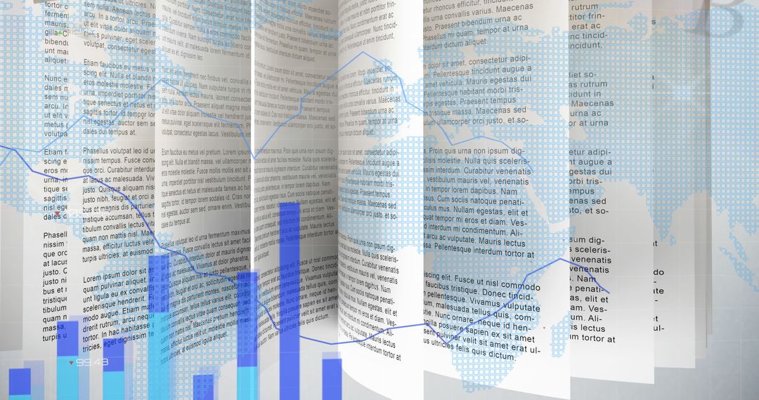 Global Financial Data Analysis with Graphs and World Map