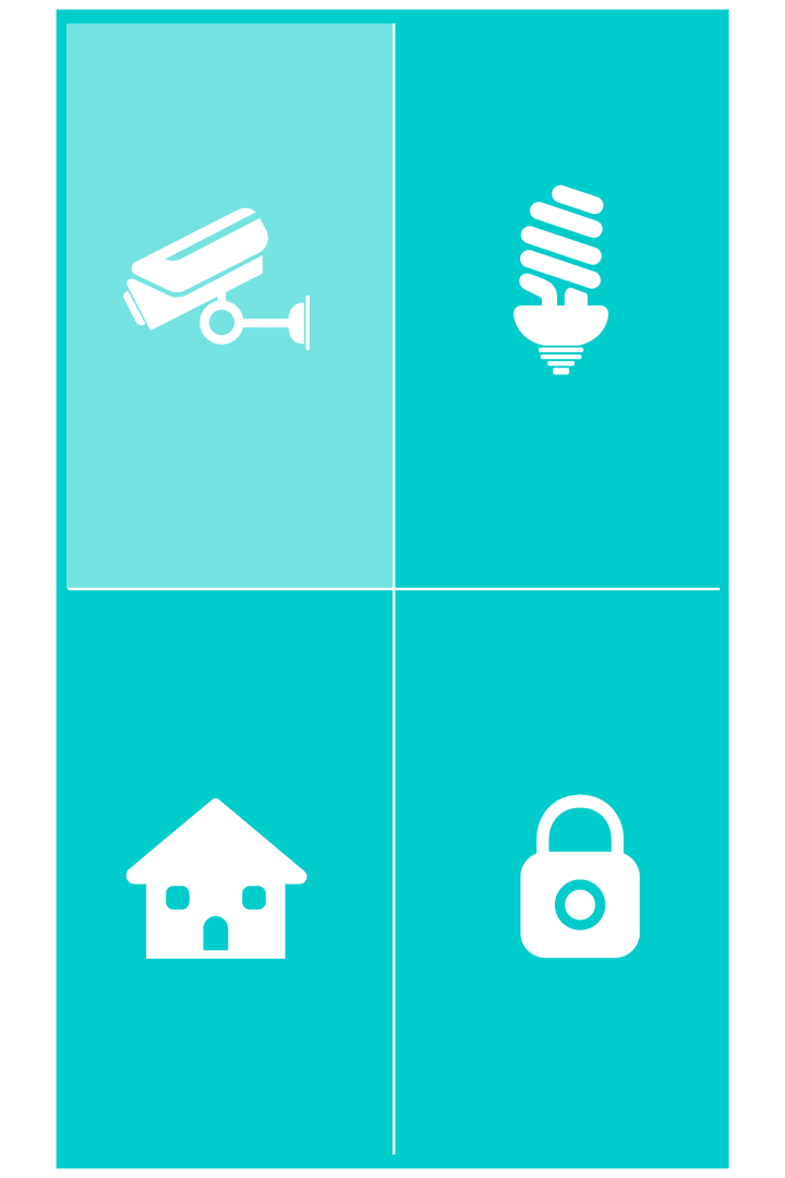 Transparent Phone Screen Showing Security and Energy Icons