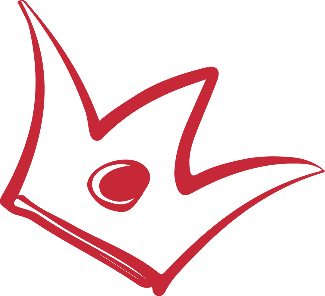 Hand-Drawn Red Crown Sketch on Transparent Background