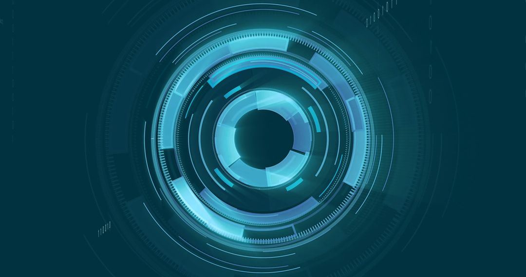 Futuristic Digital Interface with Abstract Geometric Elements