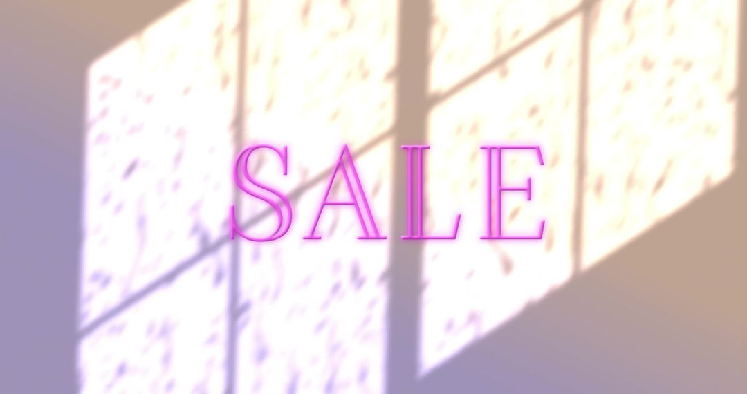 Digital Sale Promotion with Window Shadow Aesthetic