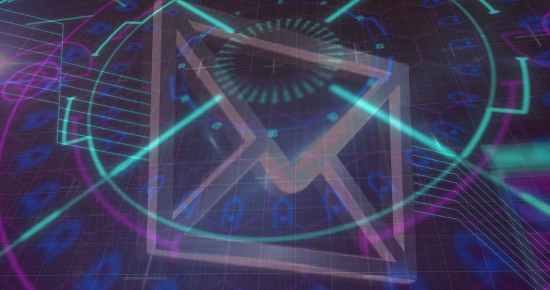 Futuristic Email Data Security and Communication Concept