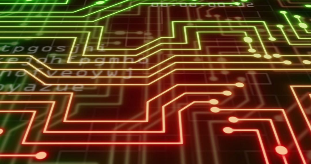 Futuristic Neon Circuit Board Design - Free Images, Stock Photos and Pictures on Pikwizard.com