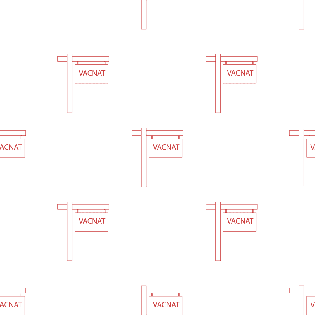 Repeating Vacant Signs on Transparent Background for Design Projects