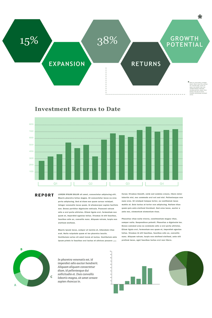 Business Interface Showing Transparent Growth and Investment Insights