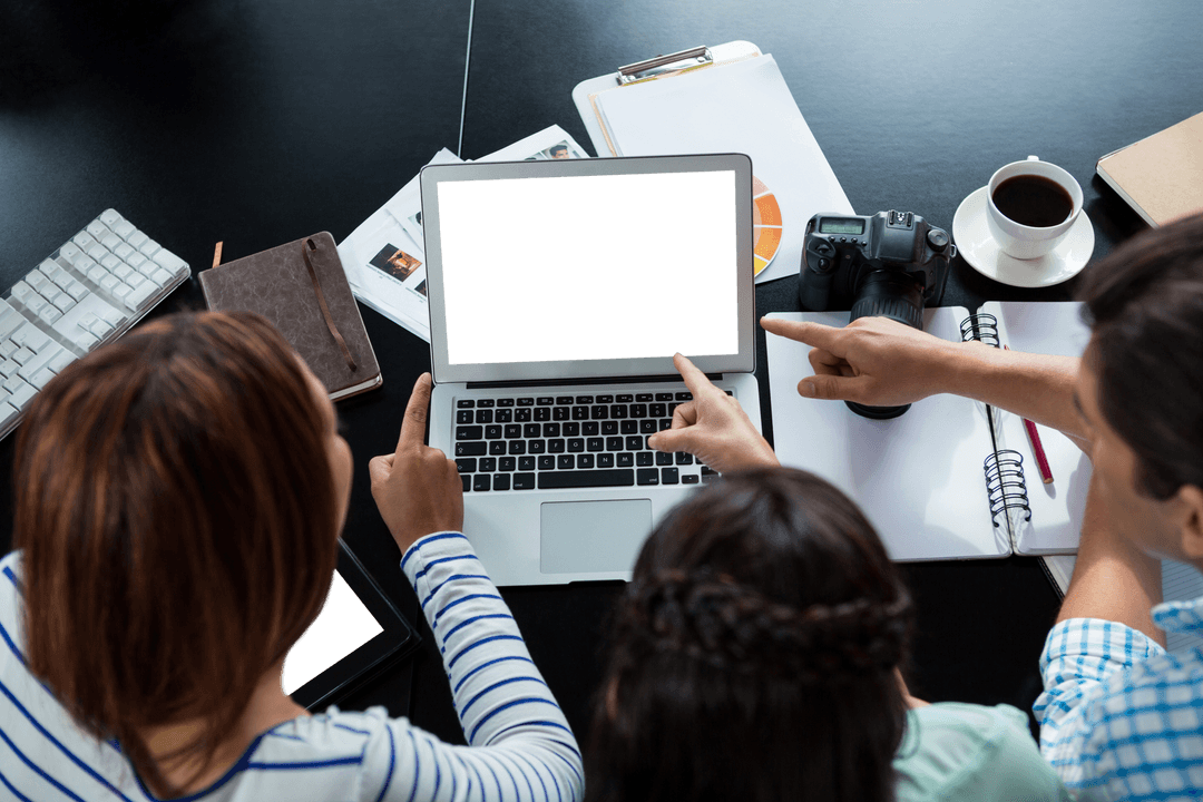 Transparent Collaboration at Creative Office with Designers and Technology