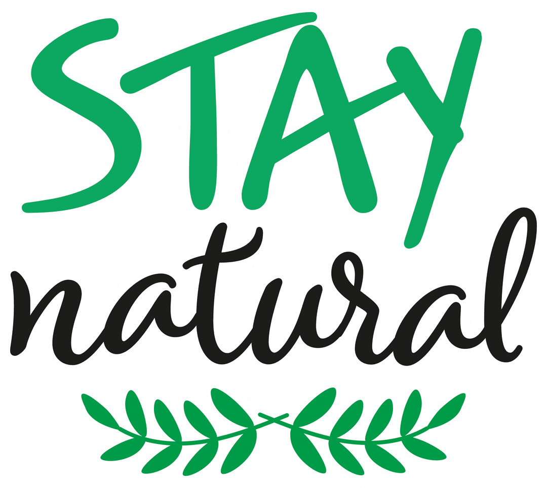 Stay Natural Transparent Vector with Eco-Friendly Design