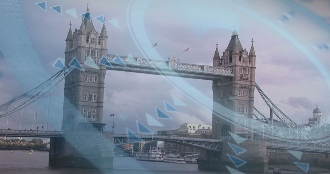 Financial Data Processing Over London Skyline