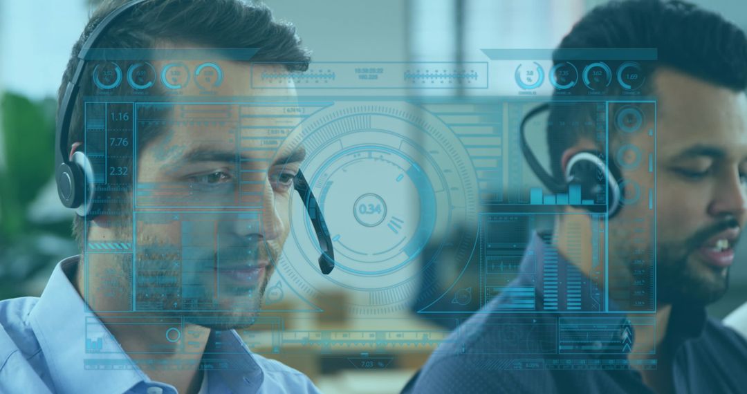 Data Processing with Diverse Professionals in Headsets