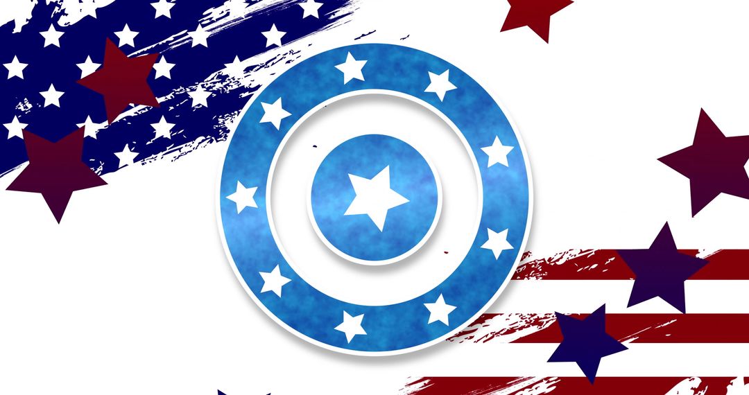 USA Flag Inspired Design with Stars and Stripes