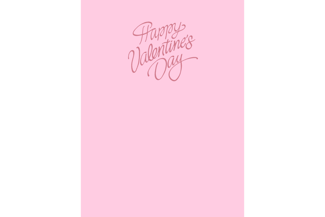 Elegant Valentine's Day Text on Transparent Background