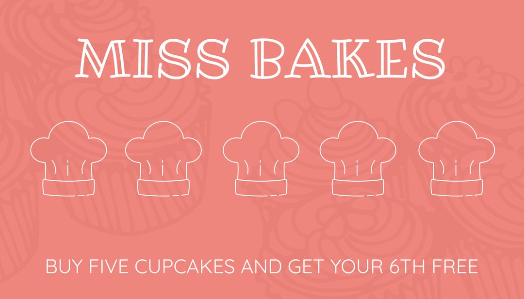 Miss Bakes Cupcake Promotion Advertisement - Download Free Stock Templates Pikwizard.com