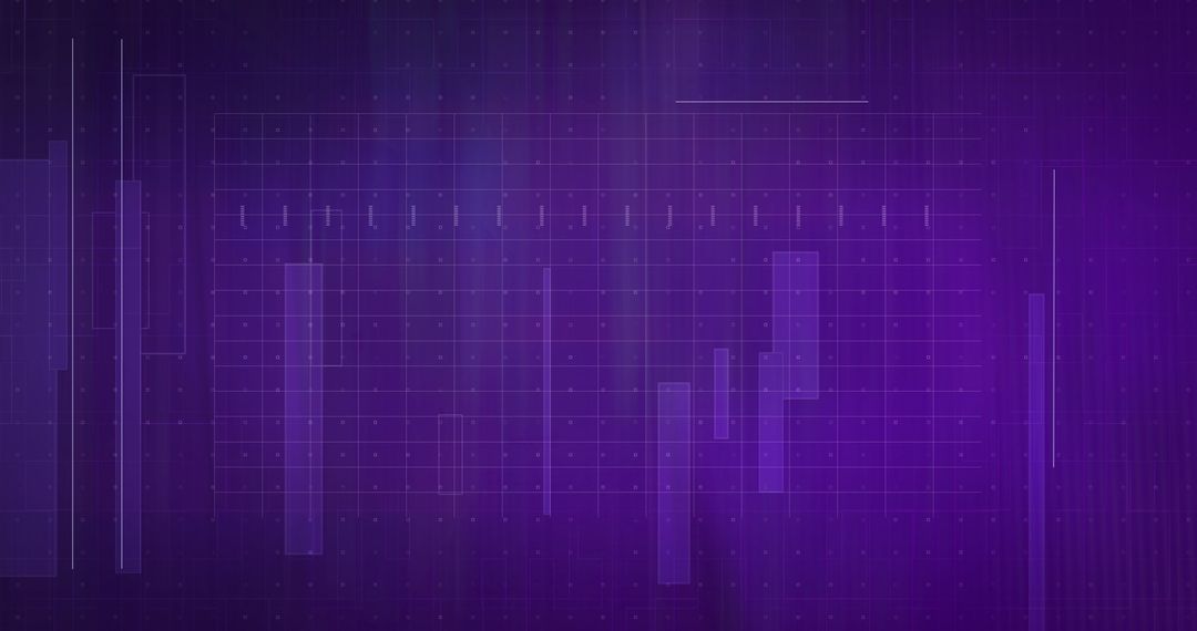 Abstract Digital Interface with Data and Graphs in Blue Hue