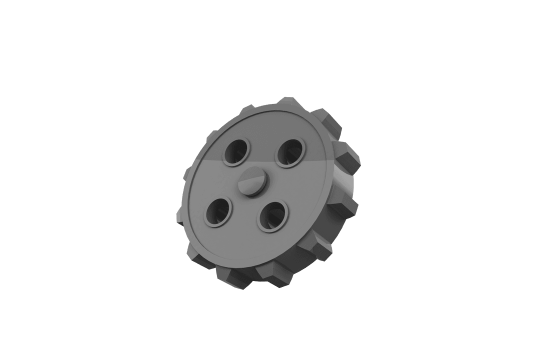 Cog Wheel On Transparent Background Industrial Vector Illustration