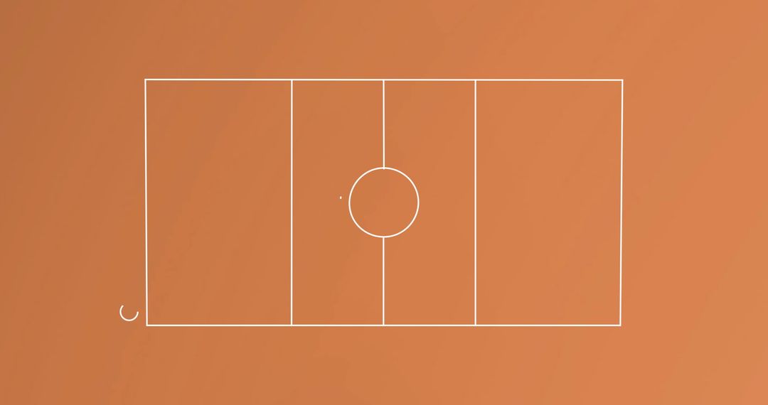 Digital Game Plan Over Orange Field Background