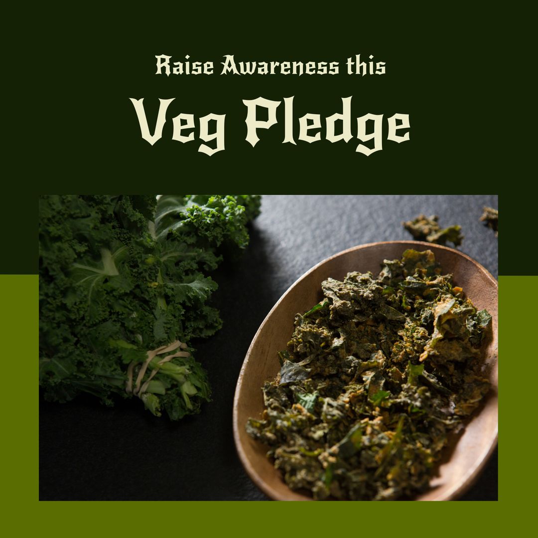 Promoting Vegetarian Pledge with Broccoli and Kale