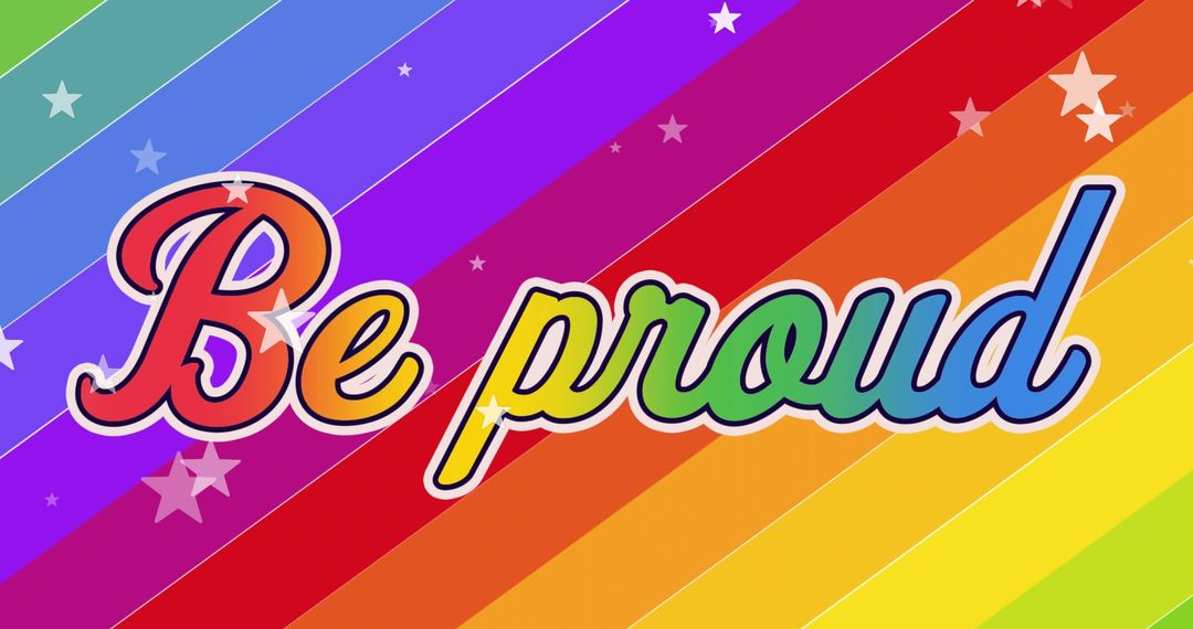 Be Proud Rainbow LGBTQ Equality Celebration - Free Images, Stock Photos and Pictures on Pikwizard.com