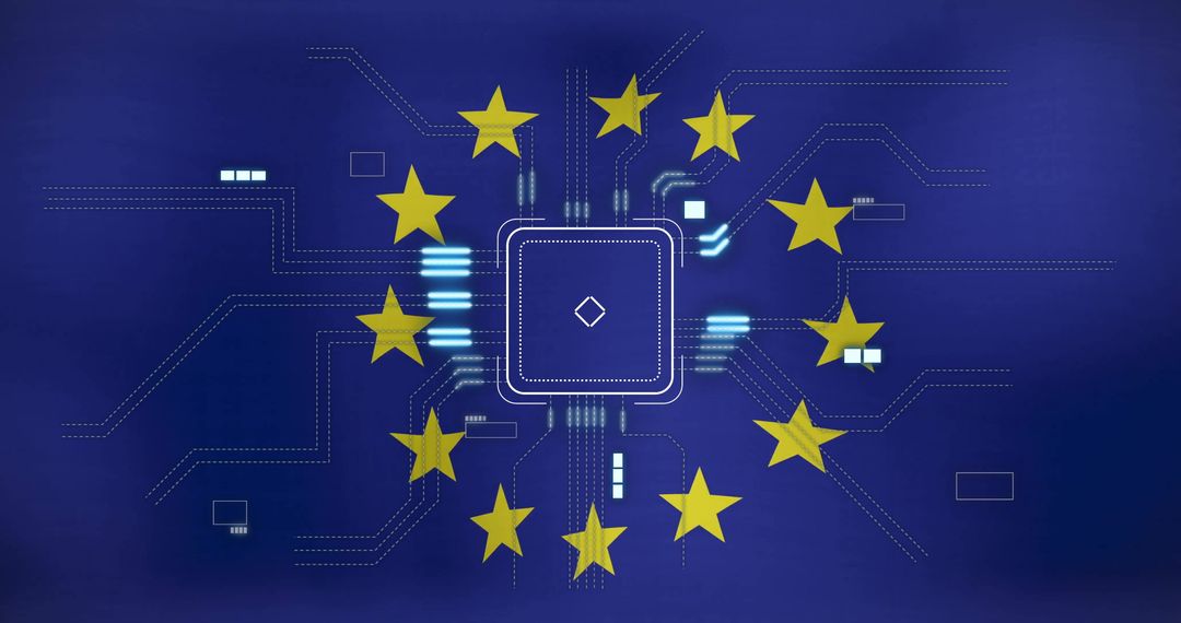 European Union Technology and Connectivity Concept