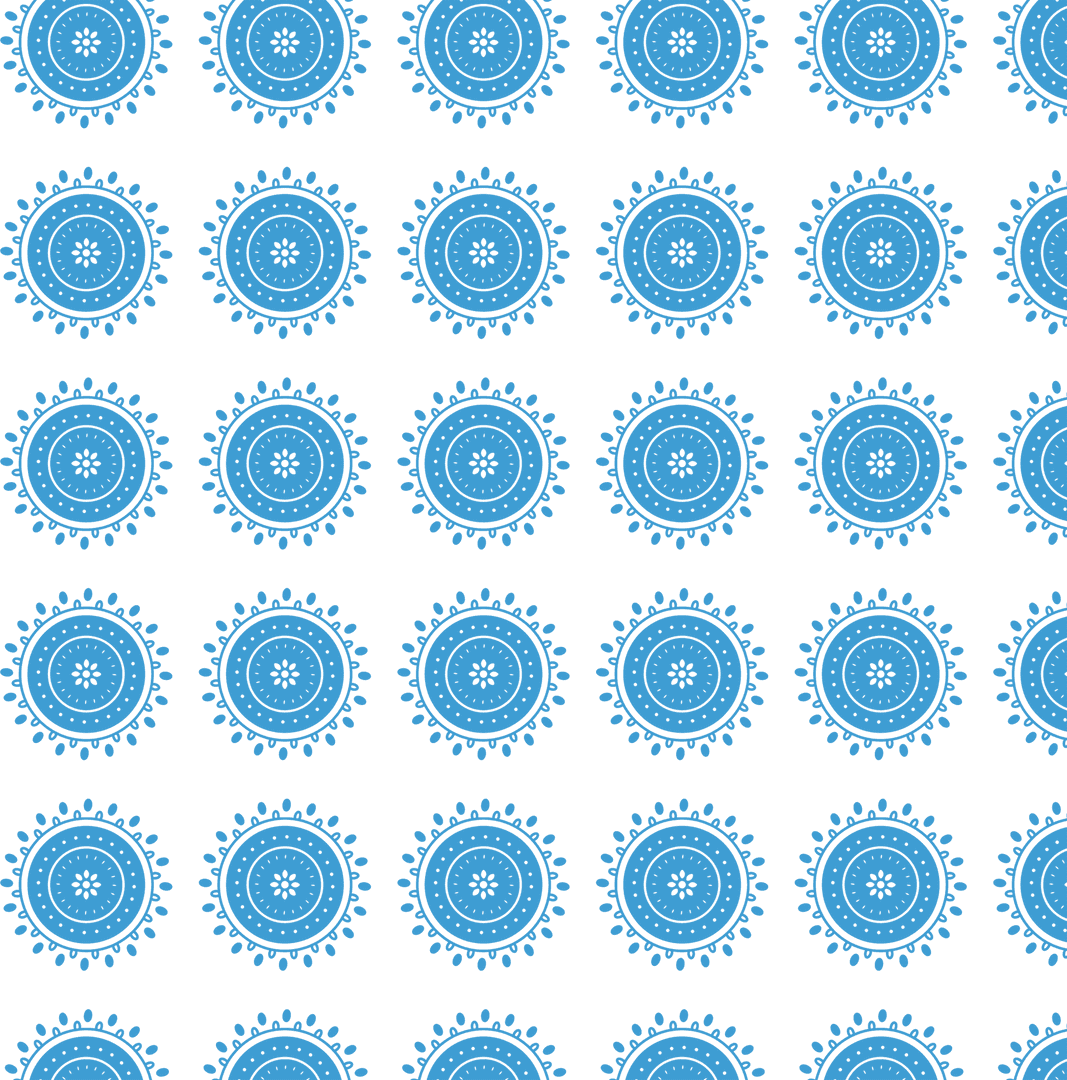 Blue Cogwheel Pattern on Transparent Background for Graphic Design