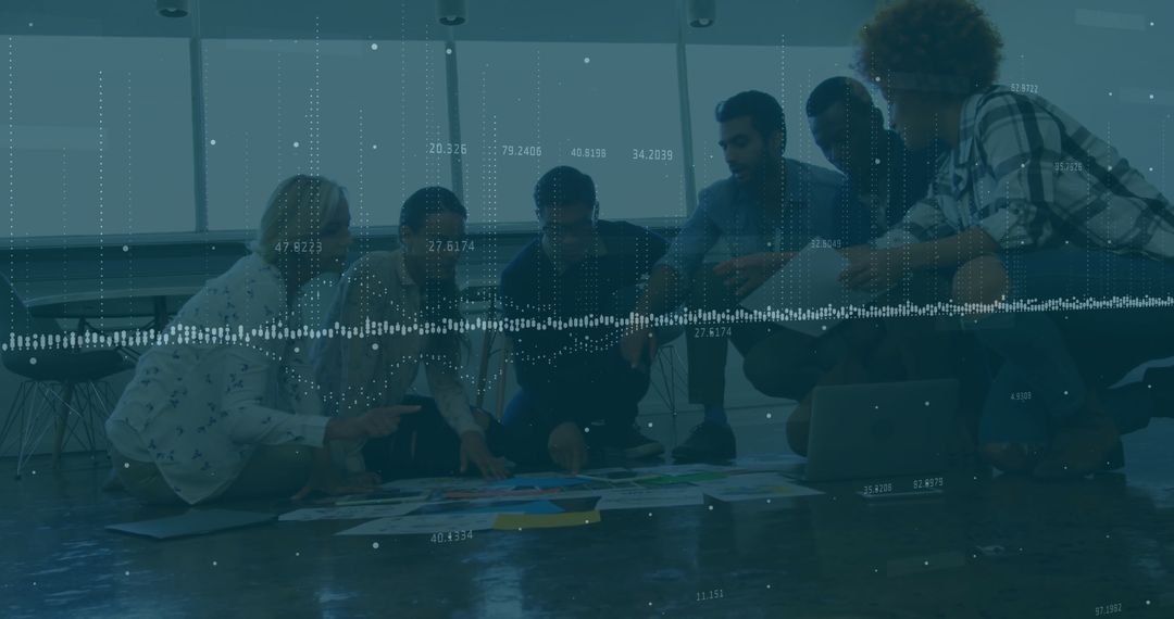 Innovative Team Brainstorming with Digital Data Visualization