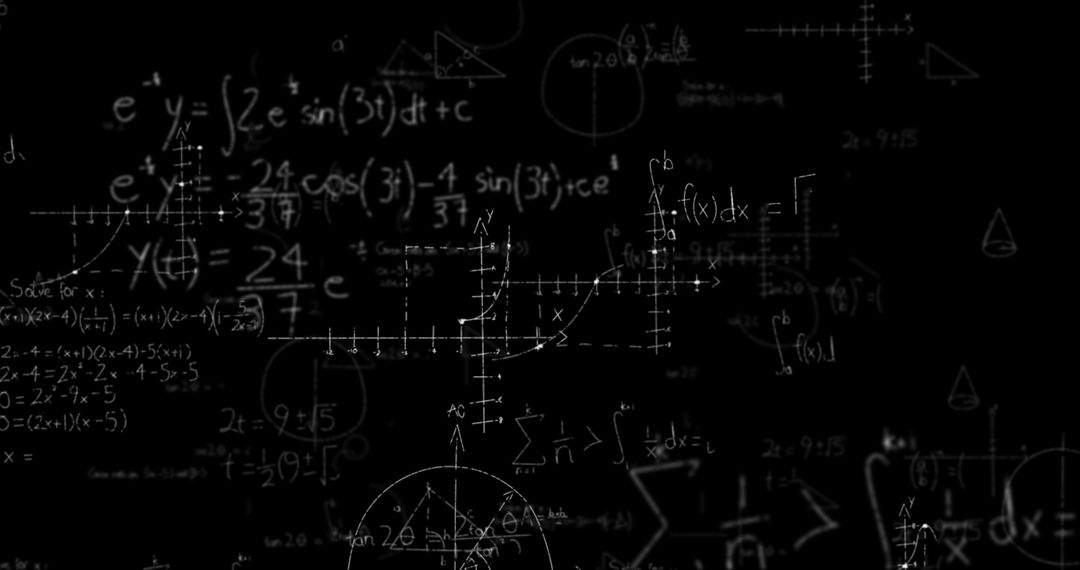 Complex Math Formulas and Diagrams on Blackboard