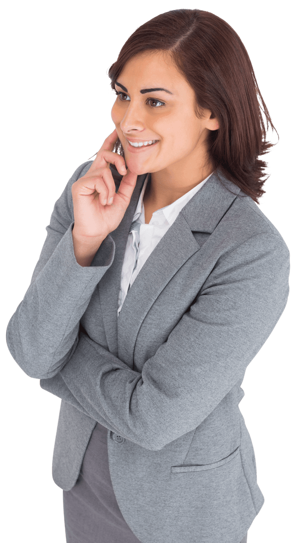 Transparent Seamless Businesswoman Talking on Phone