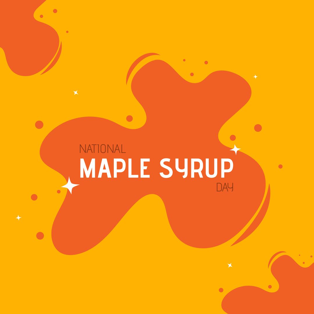 National Maple Syrup Day Celebration Illustration on Bright Background