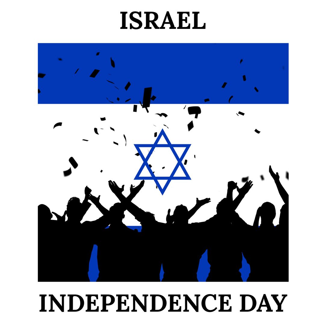 Israel Independence Day Celebration with Cheerful Crowd