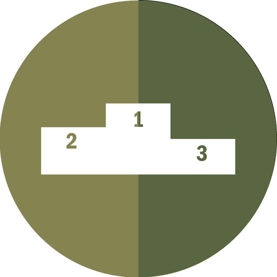 Transparent Podium on Circular Two-Toned Background