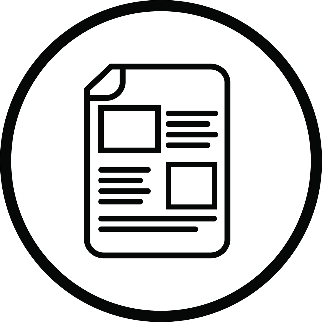 Digital Document Symbol on Transparent Background