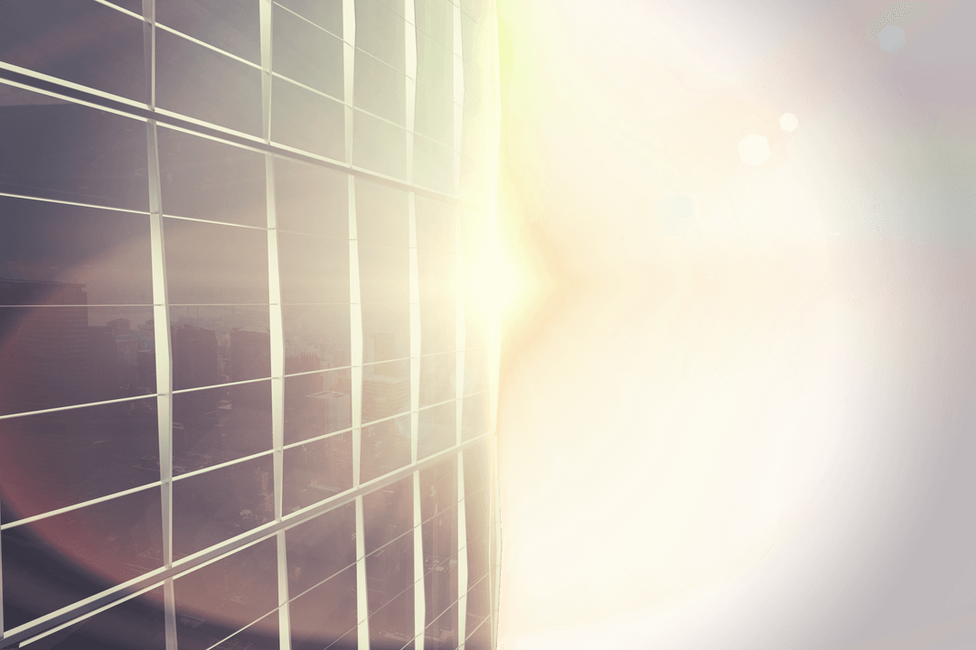 Sunlight Reflecting on Transparent Glass Building Cityscape