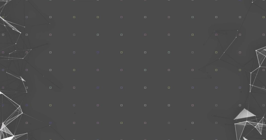 Futuristic Digital Network with Geometric Mesh