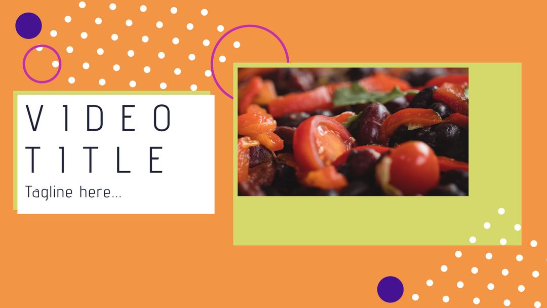 Creative Template with Delicious Salad for Culinary and Health Content